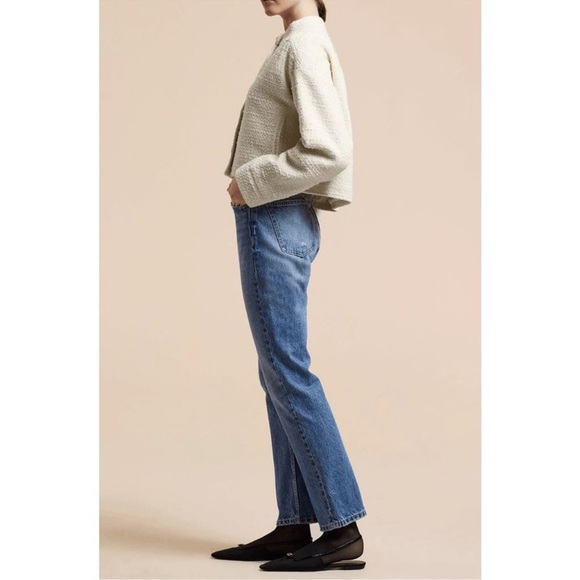 NWT Rebecca Taylor Women’s Winter Tweed Jacket - Cream Size Medium - Picture 2 of 8